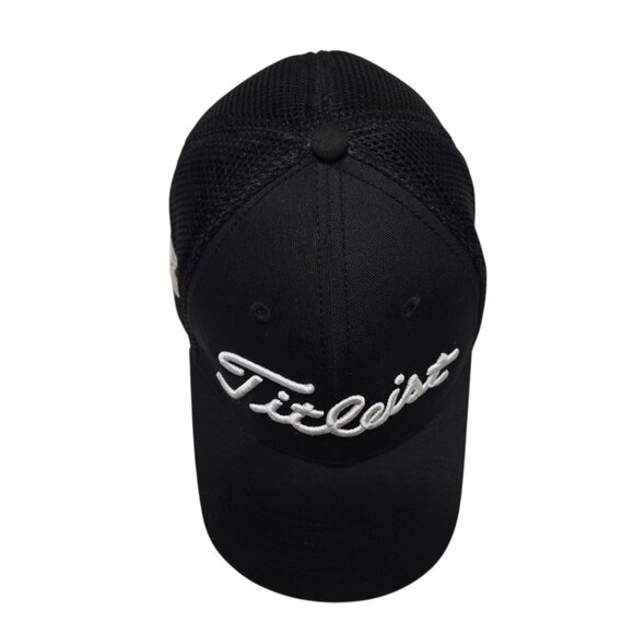 Titleist FJ Hat Cap Fitted Mens Large XLarge Black Mesh Golf Pro V1 New Era - Picture 8 of 10